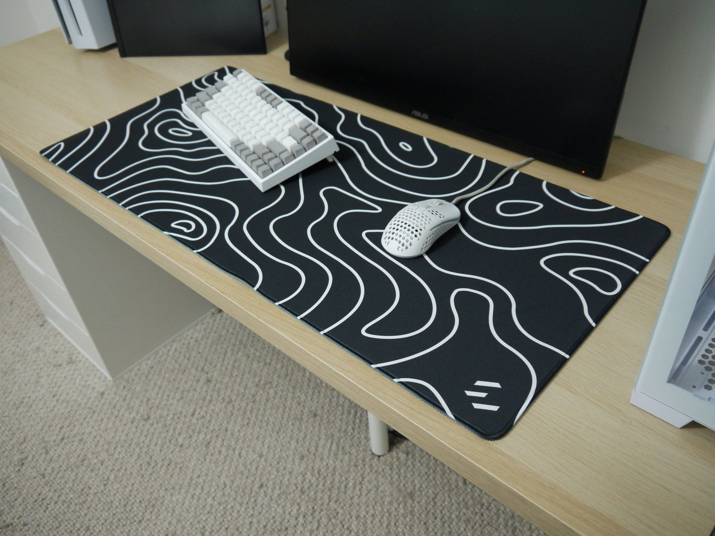 Black Topo Mousepad - Elite Mousepads